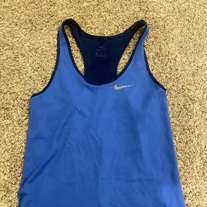 nike, blue, tank top, size medium